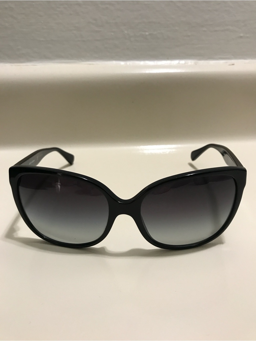 Dolce & Gabbana Black Gradient Oversized Cat-Eye Women's Sunglasses - Picture 3 of 4